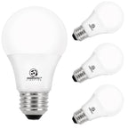 Energetic 60W Equivalent, A19 LED Light Bulb, 5000K Daylight, E26 Medium Base, Non-Dimmable LED Light Bulb, 8W 760lm, ETL Listed 4 Pack
