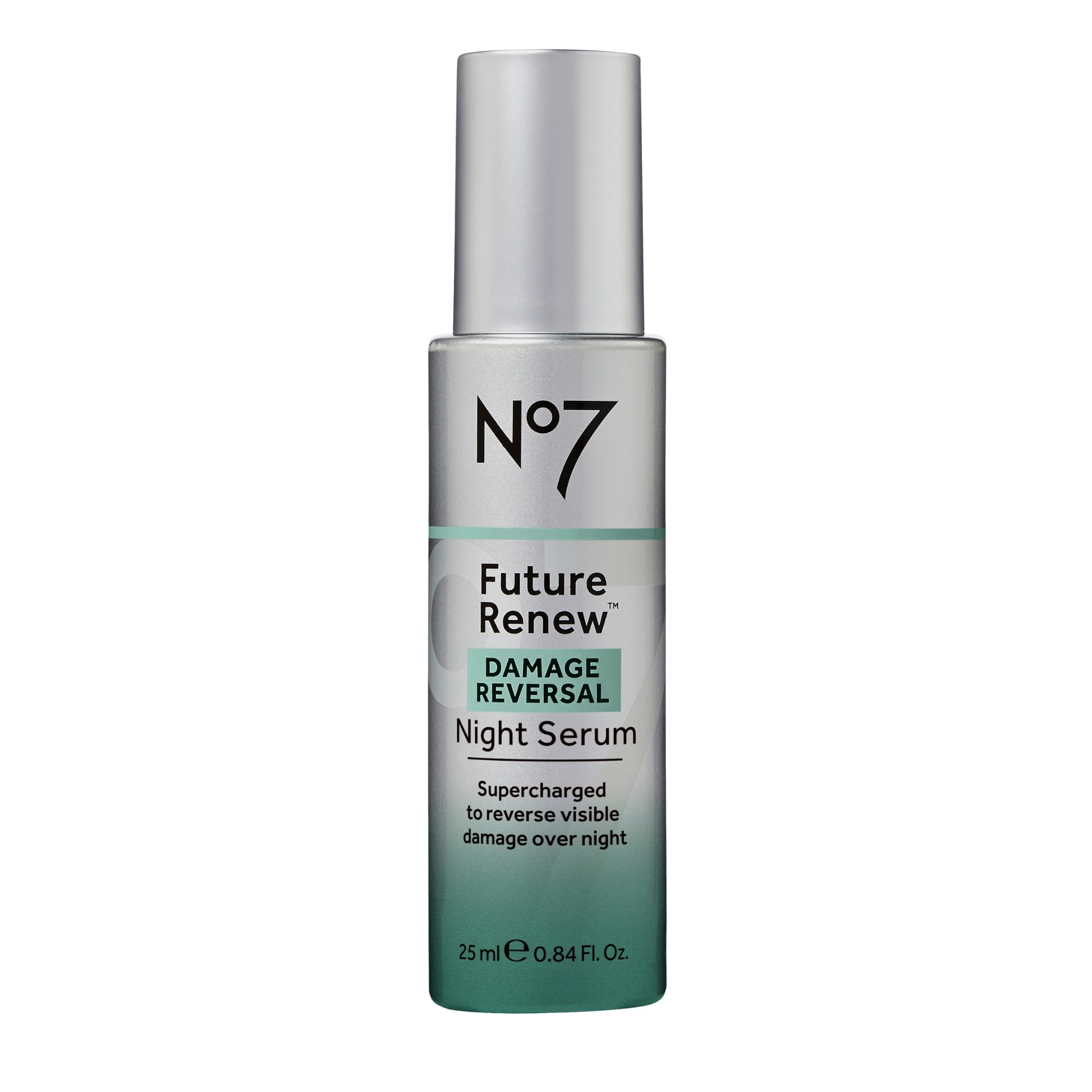 No7 Future Renew Damage Reversal Night Serum - Anti-Aging Peptides Serum for Face - Formulated with Hyaluronic Acid & Niacinamide to Help Reverse Visible Signs of Skin Damage Overnight (0.84 Fl Oz)