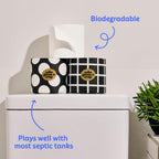 Who Gives A Crap 100% Bamboo Toilet Paper, 48 Rolls, 3 Ply, 370 Sheets, Long, Strong & Soft Toilet Tissue, Sustainable, Biodegradable, Renewable, Tree Free Bathroom Tissue Bulk Toilet Paper