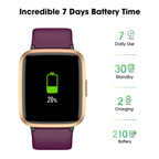 Fitness Tracker Watch with Heart Rate Monitor, Large Screen Activity Tracker with Pedometer, Sleep Monitor, Calories & Step Counter, 5ATM Waterproof Smart Watch for Women Men Fitness Watch for Sports