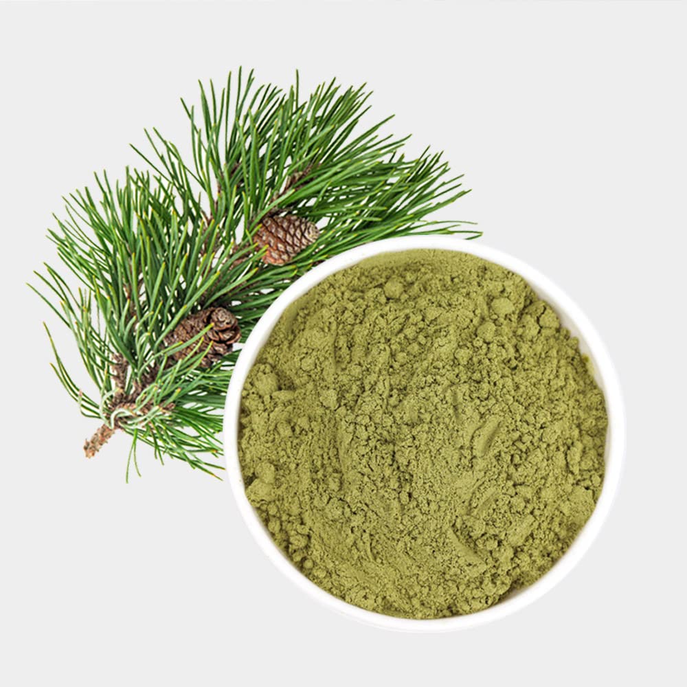 ONDAMGO Natural Pine Needles Tea Powder 200g - 100% Pine Leaf Powder 솔잎가루 7.05 oz (Pine Needles Powder)