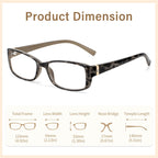 Madison Avenue 2 Pack Classic Blue Light Blocking Reading Glasses for Women, Vintage Anti Glare/Eyestrain Computer Readers Demi/Purple +1.25