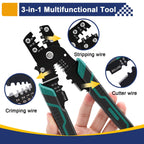 125pcs Heat Shrink Ring Wire Connectors with Crimping Tool,Waterproof Automotive Marine Electrical Terminals Kit,Insulated Crimp Connector kit