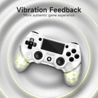 AceGamer 2 Pack for PS4 Controller, Wireless Controller for PS4/Pro/Slim/PC, with Non-Slip Grip of Both Sides and USB-C Cable! (Black and White)