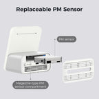 Qingping Air Quality Monitor Gen 2, Air Quality Monitor Indoor Detects PM2.5, CO2, PM10, Noise, Temperature and Humidity, New Upgraded Alarm Clock Function, Air Quality Tester for Bedroom, Smart Home
