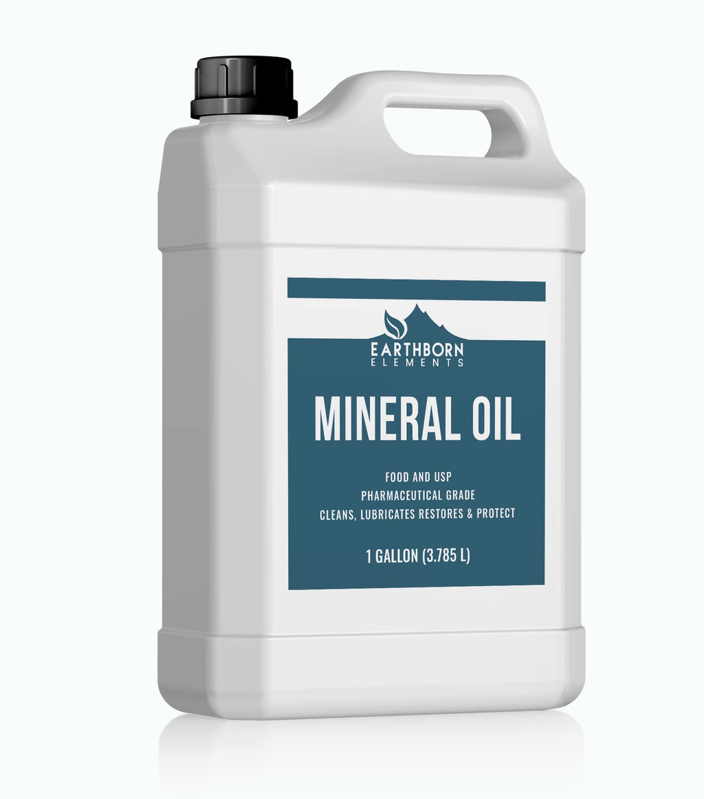 Earthborn Elements Mineral Oil (1 Gallon) Food Grade, Pure & Undiluted Clear