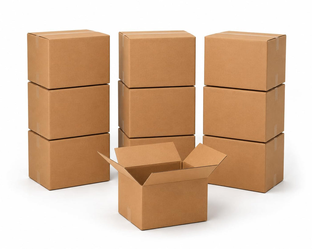 BOX USA Medium Moving Boxes 18"L x 14"W x 12"H 10-Pack - Corrugated Cardboard Box for Shipping, Mailing, Packing, Packaging and Storage