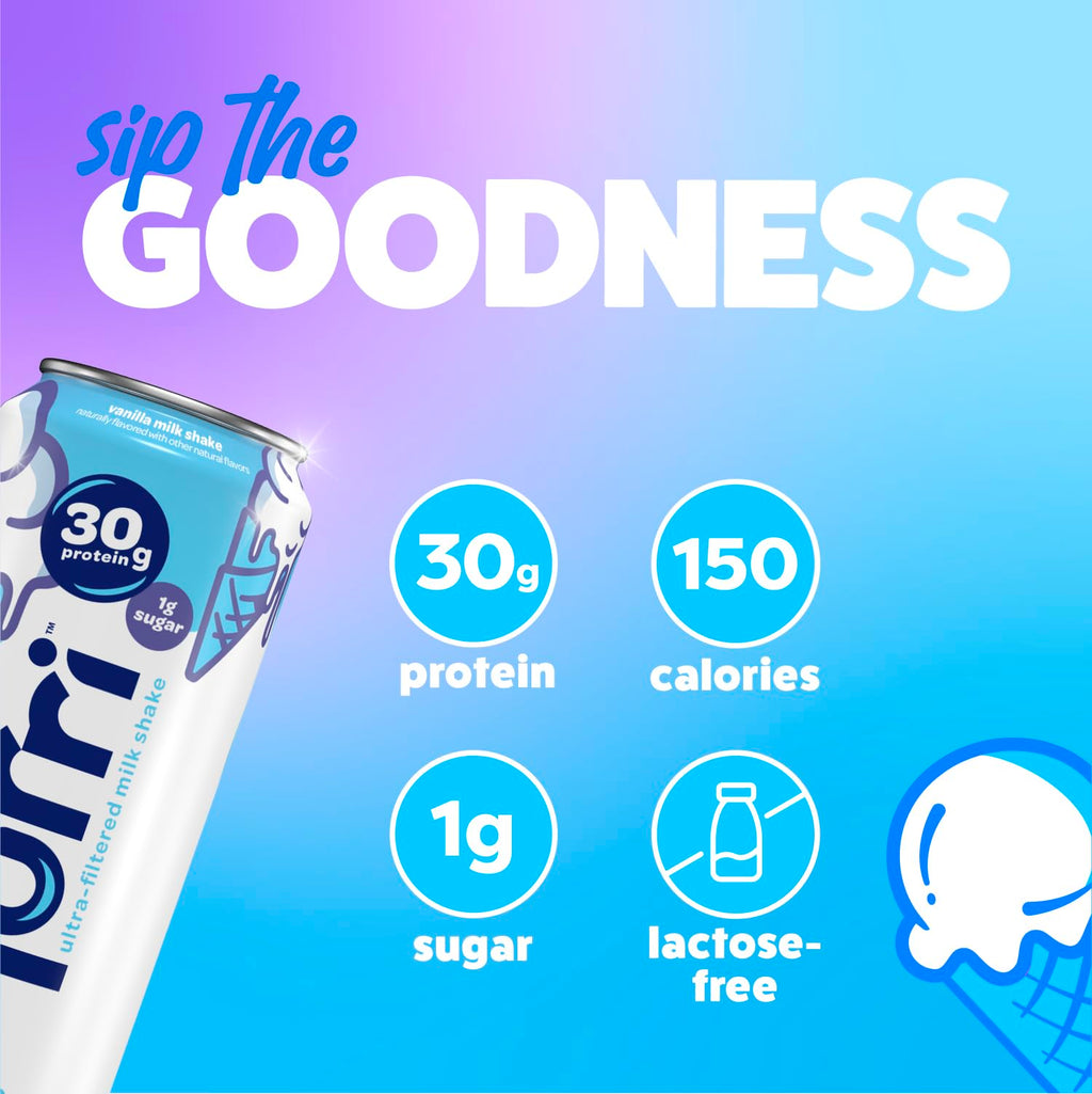 Nurri 30g Protein Ultra Filtered Milk Shake, Vanilla, 10-11 fl oz Cans