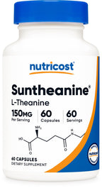 Nutricost Suntheanine (150mg) 60 Capsules - L-Theanine, Vegan, GMO-Free