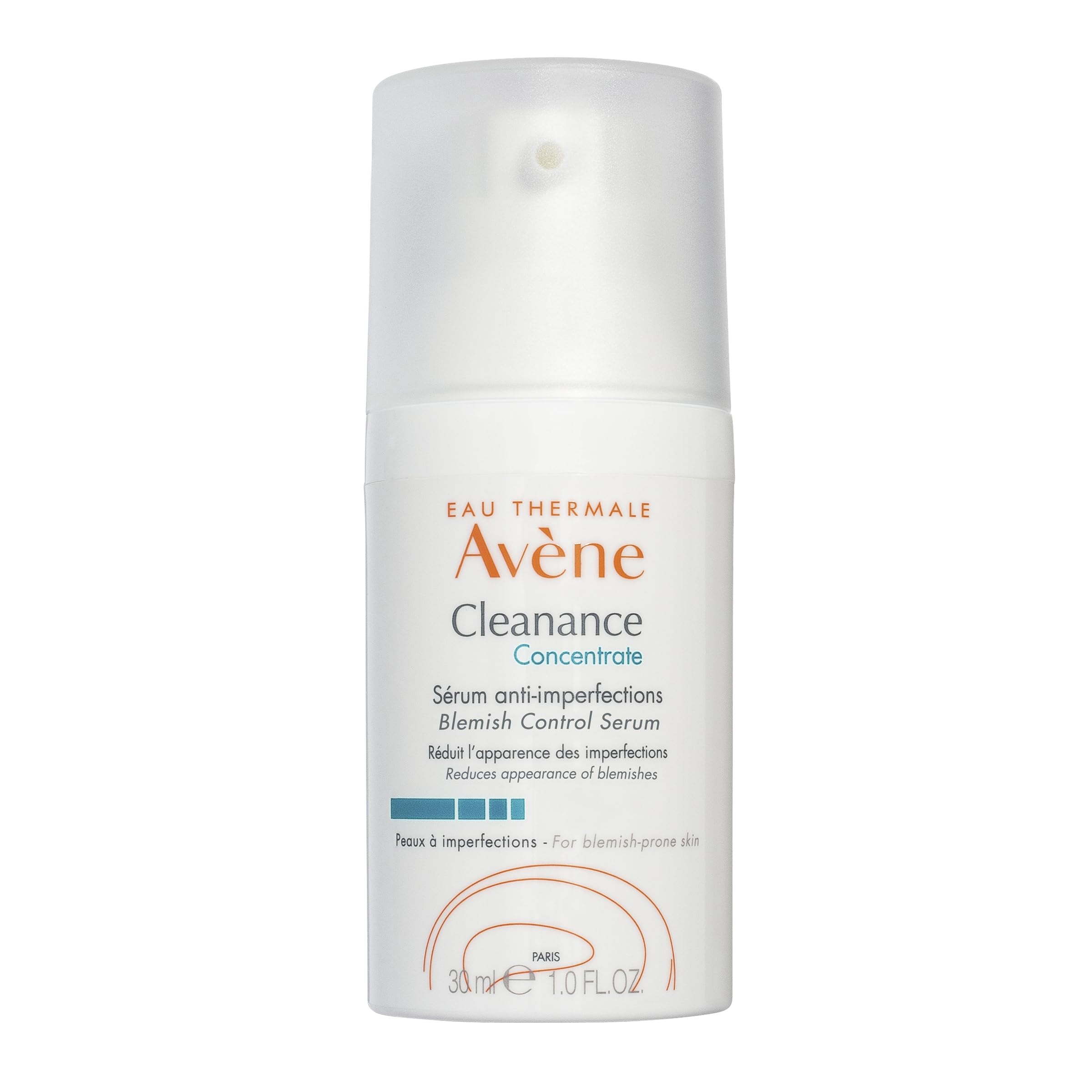 Avène Cleanance Concentrate Blemish Control Serum, clarifying water-gel, fragrance and silicone free, For acne-prone skin, airless pump, 1 fl. oz.