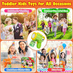 Boys Toys for 3-8 Year Old: 2 Pack Bubble Gun Machine Rechargeable, Kids Toys Birthday Gifts for 3 4 5 6 7 8 Years Old Boy Girls Toddlers Ages 3-5 Christmas Stocking Stuffers Valentines Easter Outdoor