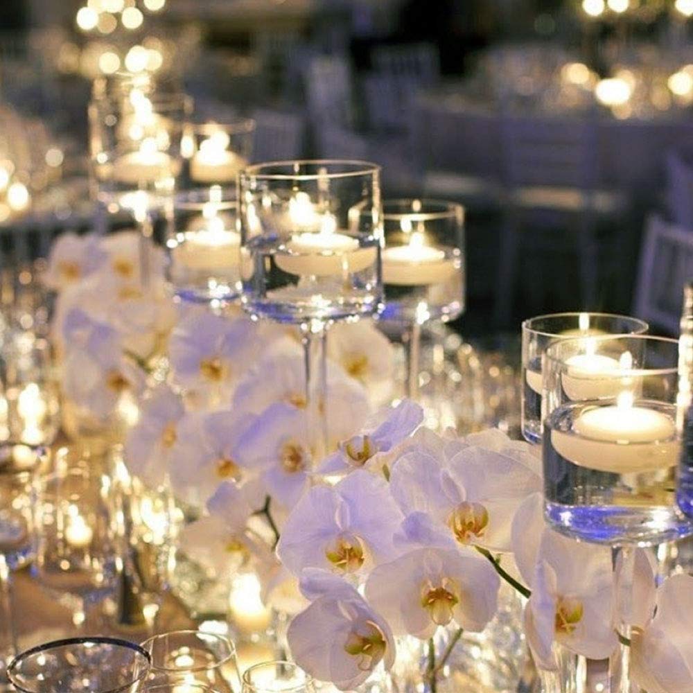 48 Pack Floating Candles for Centerpieces, 2 Inch Small Floating Candles for Holiday, Weddings, Parties, Special Occasions and Christmas Home Decorations