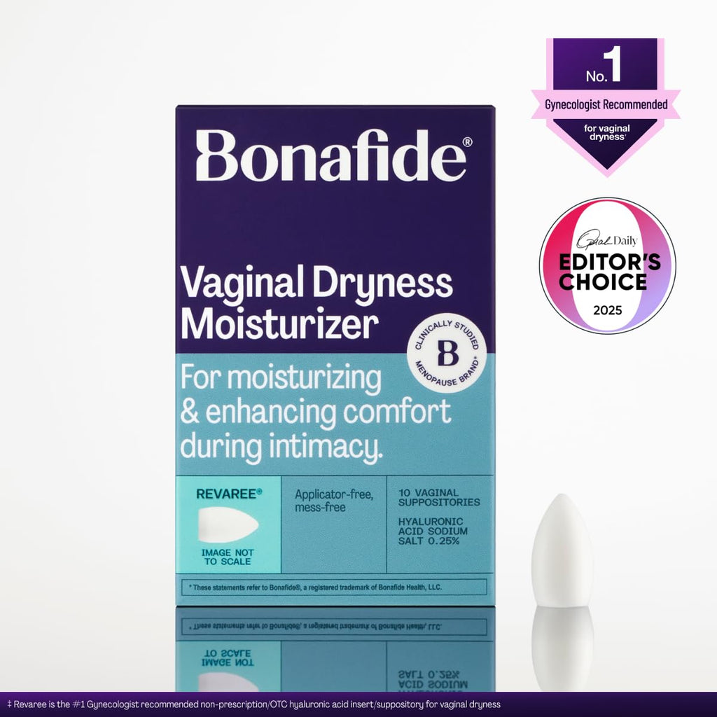 Bonafide Vaginal Moisturizer for Dryness Relief Revaree – 5 mg Hyaluronic Acid – Hormone-Free, Estrogen-Free – For Mild to Moderate Vaginal Dryness & Everyday Comfort — 3-Month Supply