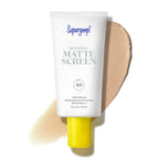 Supergoop! Mineral Mattescreen (SPF 40) - 45 mL - Mineral, Oil-Free Broad Spectrum Sunscreen - Smooths Skin’s Appearance, Minimizes Pores & Controls Shine - Water & Sweat Resistant