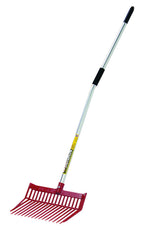 Little Giant DuraFork Pitch Fork (Red) Durable Polycarbonate Stable Fork with Angled Tines w/Ergonomic Handle (Item No. PDFERED)