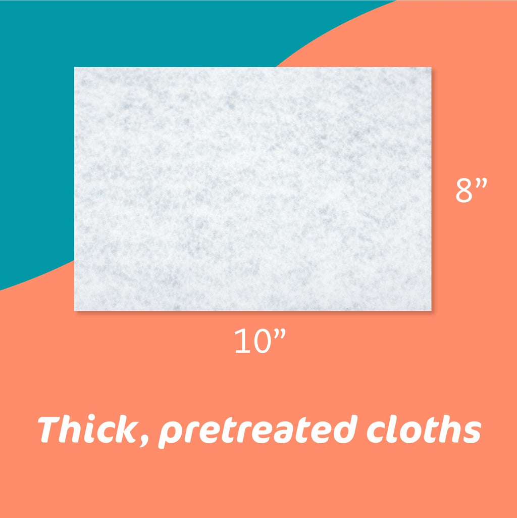 The Pharma-C Company - Water-Activated Bathing Cloths [6 pack - 10ct packs] – Rinse-Free XL Body Wipes for Adults. Pretreated Disposable Bath Wipe for Elderly, Hospice, Camping.