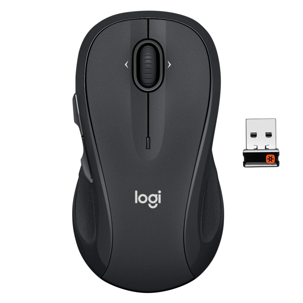 Logitech M510 Full Size Ambidextrous 2.4 GHz Wireless Mouse