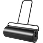 VEVOR Lawn Roller, 61L Sand or Water Filled Yard Roller, with Easy-Turn Plug and U-Shaped Ergonomic Handle for Convenient Push and Pull, Level and Compress Soil for Lawn, Garden, Farm, Park, Black