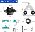 AXV417WHP Pool Cleaner Pod Swing Kit and AXV621DAT A-Frame/Turbine Kit, Fit for Hayward, Navigator, Arneson, Pool Vac Plus, Pool Vac Ultra Pool Cleaner