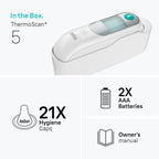 Braun ThermoScan 5 Ear Thermometer, Digital Display, Baby and Infant Thermometer with ExacTemp Stability Indicator for Professional Accuracy, Recommended by Pediatricians
