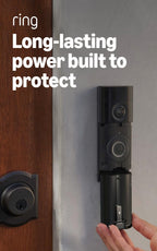 Ring Battery Doorbell 4K Pro (newest model), Retinal 4K with wide-angle video, up to 10x Enhanced Zoom, Night Vision, and Quick Release Ultra Battery Pack, Deep Silver