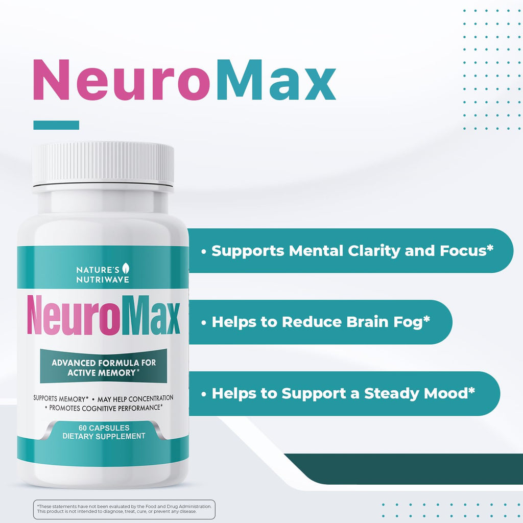 NeuroMax – Passion Flower & Marshmallow Root – 60 Ct, 6 Month Supply