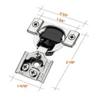 Ravinte 1/2 Inch Overlay Soft Close Hinge Kitchen Cabinet Hinges 50 Pack