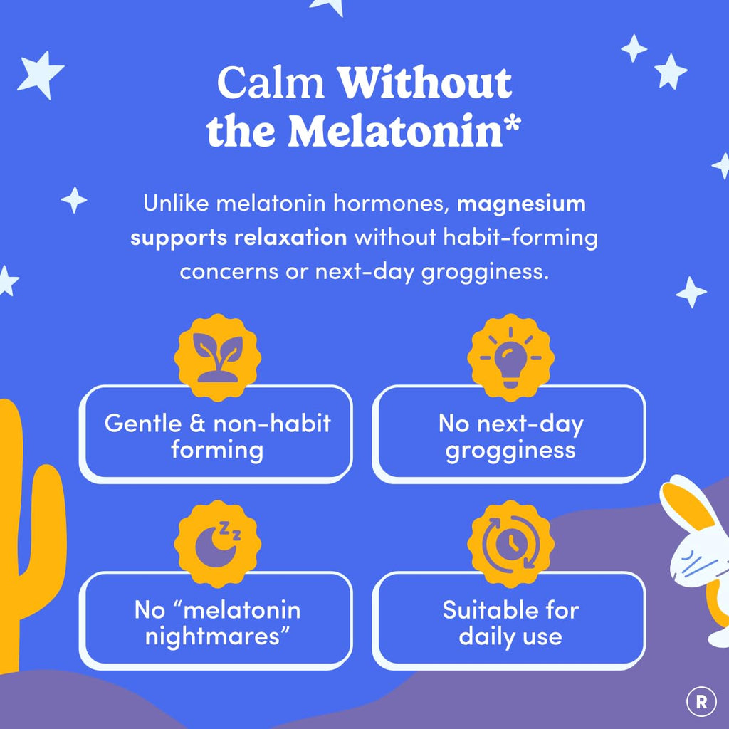 FIRST DAY Magnesium for Kids Gummies – Calm Kids Magnesium Citrate Gummies to Support Sleep & Relaxation – Bedtime Supplement with Suntheanine® L-Theanine, NO Melatonin - Strawberry - 30-Day Supply