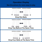 Newtons Cradle Balance Balls,Pendulum Balls with Black Base,Newtons Cradle Pendulum,Desk Decor for Men,Physics Toys,Metal Creative Ornament Crafts,Mind Bending Desk Sculpture - Large Black