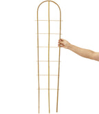 Taoskai 5 Pack 4 Feet U-Shape Bamboo Trellis, Natural Bamboo Trellis for Climbing Plants, Vegetables, Cucumber, Tomato, Outdoor and Indoor Potted Plants