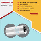 WSRXG CAP050350440rsp CAP050350440CS 35+5 µF/MFD 370/440V AC Round Dual Run Capacitor – Universal Replacement for HVAC A/C Compressor and Fan Motor