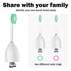 Replacement Toothbrush Heads for Philips Sonicare E-Series/Essence/Xtreme/Elite and Other Screw-on Electric Toothbrush Models, 8 Pack, Dupont Bristles with Protective Cover
