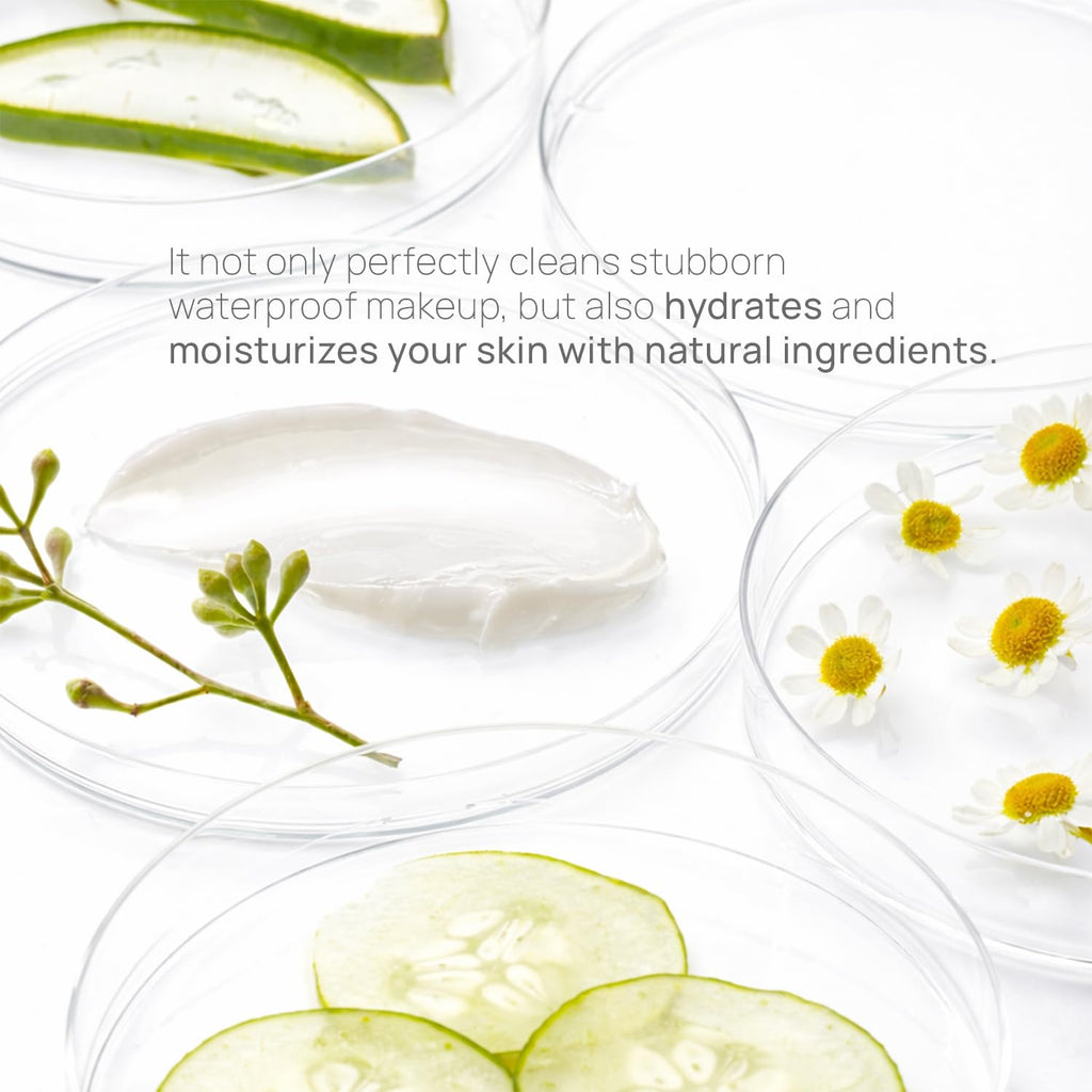 Epielle Cucumber Makeup Remover Wipes, Gentle Daily Facial Cleanser Towelettes, Remove Dirt, Oil & Waterproof Mascara, Stocking Stuffers, 30 Count (Pack of 6)
