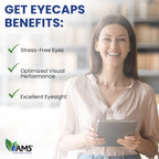America Medic & Science EyeCaps (30 Caplets) | Dietary Supplement for Men and Women | Supports Vision Health | Enriched with Lutein, Zinc, Selenium, Chromium, and Vitamins A, C, E, and B2