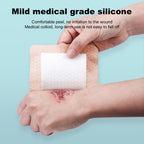 20Pcs Silicone Foam Dressing 4x4 Gentle Border, Waterproof Silicone Bandages for Wounds Care, Bed Sore Patches, Super Absorbent Wound Dressing, Self Adhesive Pressure Sore Pads