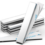 Heavy Duty Magnets, Caturledas 4 Pack Strong Rare Earth Neodymium Magnets with Double Sided Adhesive, Rectangular Bar Magnetic Strip for Refrigerator Calendar Office Whiteboard, 60x10x3 mm, Silver