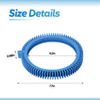 896584000-143 Blue Front Tire Kit with Super Hump Replacement Tires for Hayward Phoenix Poolvergnuegen AquaNaut 200, 400, 450 Pool Cleaner 2 Wheel and 4 Wheel (4 Pack)