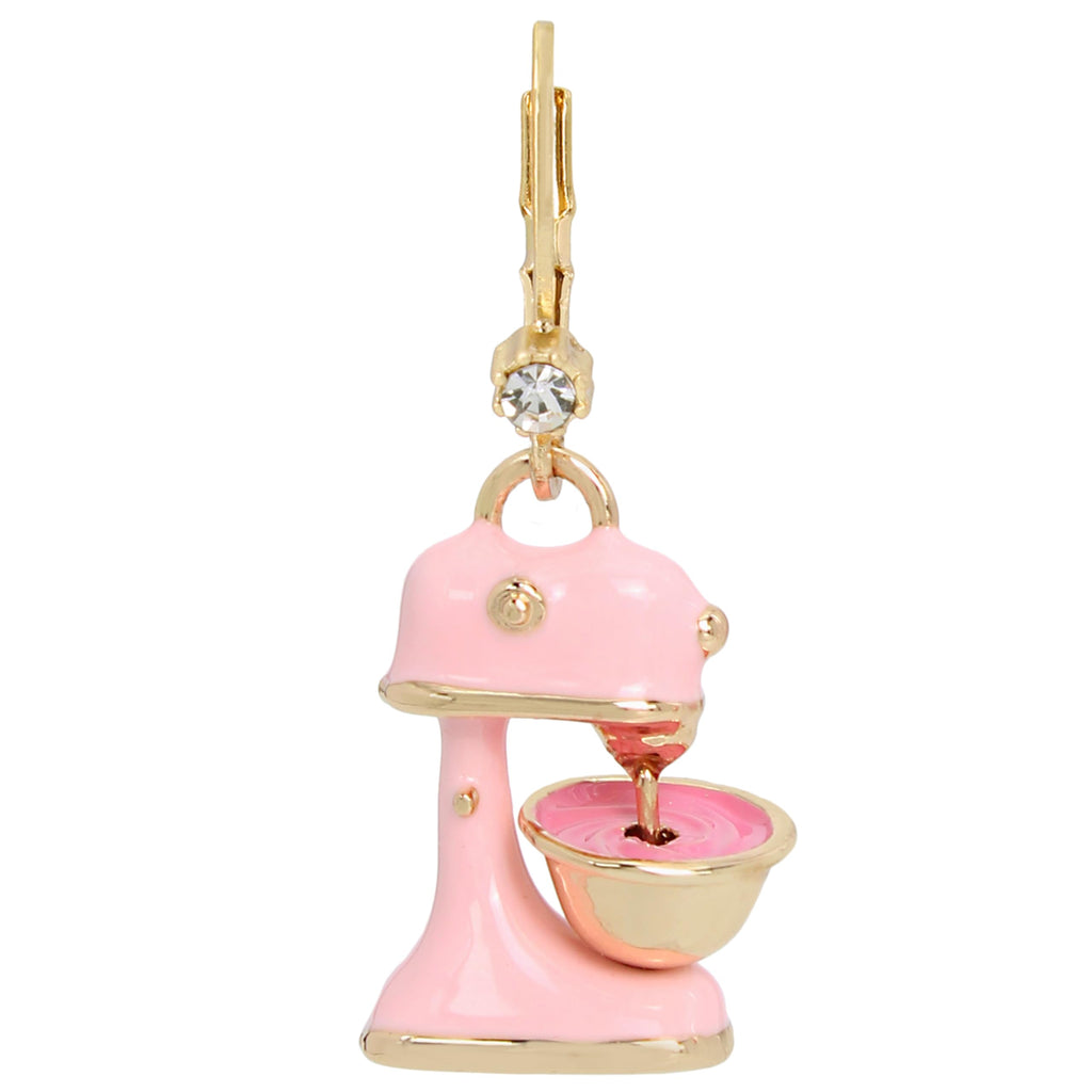 Betsey Johnson Womens Cupcake Mismatch Drop Earrings, Pink, One Size
