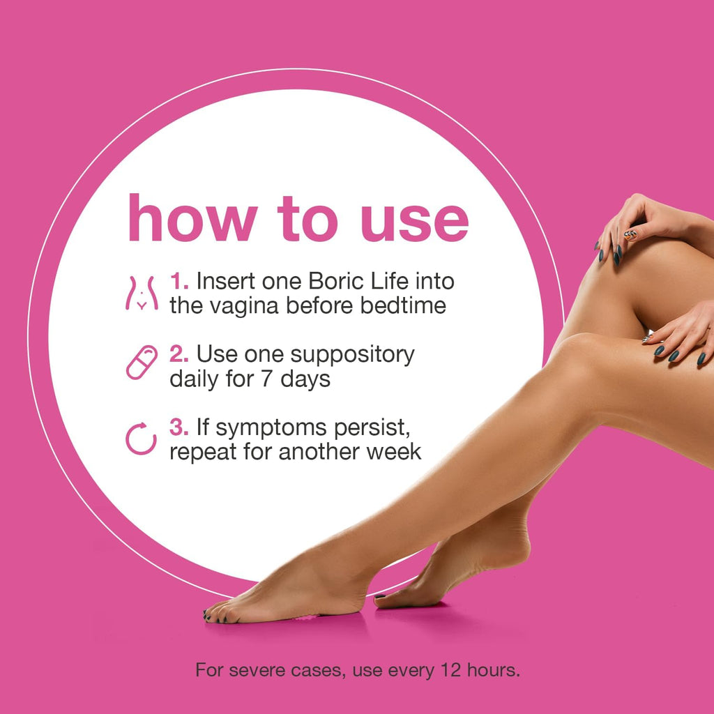 NutraBlast Boric Acid Suppositories - 100% Pure Made in USA - Boric Life Intimate Health Support (30 Count)