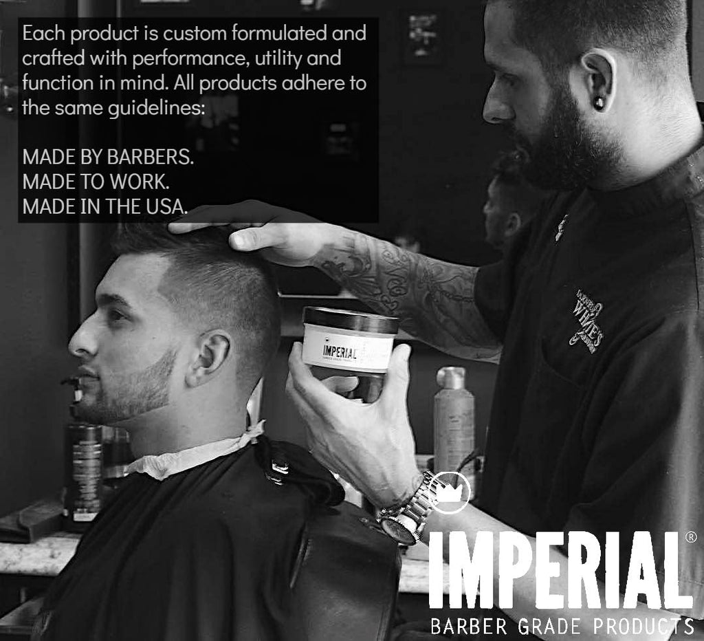 Imperial Barber Grade Products Blacktop Pomade , 6 oz