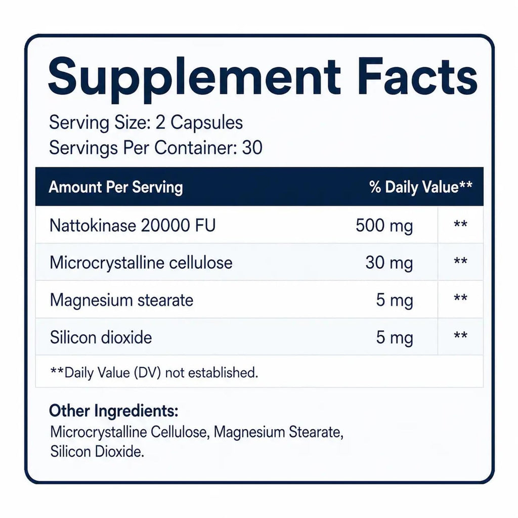 AzureVitamins NATTOKINASE 2O,OOOFU-High Potency Enzyme