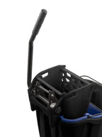 SPARTA 35 Qt Mop Bucket System with Wringer and Insert, Black