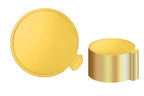 YYaaloa 3.15 Inch Mini Round Golden Cake Boards 50pcs Mousse Cupcake Base Paper Plates Circle Dessert Board (Gold 3inch 50pcs)