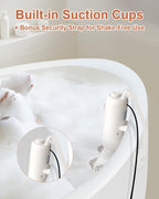 KokoSelene Bath Jets for Tub, Portable Bath Spa for Bathtub with Dual Hydro Jets, Bathtub Spa Machine Creates Soothing Bubbles for Daily Relax at Home Use (Brown)