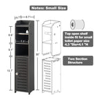 AOJEZOR Toilet Paper Holder Stand: Freestanding No Drill PVC Bathroom Storage for Apartment Renters -Protect Rental Deposit- Small Space Storage Solution