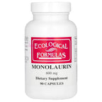 Ecological Formulas Monolaurin 600 mg, Creamy White,Capsule, 90 Count (MONOL-600-90)