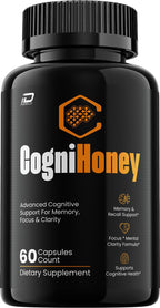 CogniHoney Capsules – Cogni Honey Pills Advanced Formula Natural Blend Focus Memory Support and Reviews - 60 Capsules