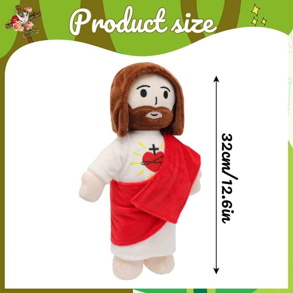 Yelakey 13" Jesus Plush Doll, Jesus Plushie Stuffed Doll Toy for Kids