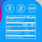 Zena Nutrition Pure Bovine Colostrum & Collagen Powder Supplement for Gut Health, Immune Support, Digestion, Hair, Skin & Nails, Unflavored, Gluten & Sugar Free, 30 Servings