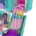 Polly Pocket x Gabby’s Dollhouse Compact, Micro Dolls and Playset, 9 Themed Accessories, Pandy Paws, Cakey, & Mercat Pet Friends